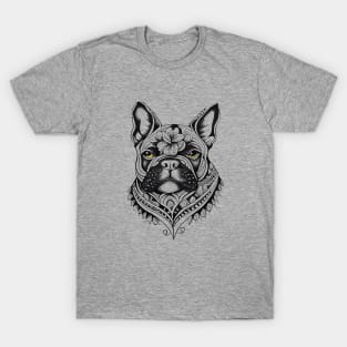 English Bulldog Pet Animal Nature Illustration Art Tattoo T-Shirt